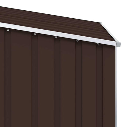 Garden Shed Brown 87x98x159 cm Galvanised Steel