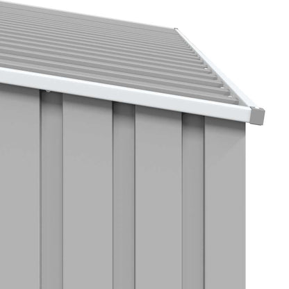 Garden Firewood Shed Grey 245x98x159 cm Galvanised Steel