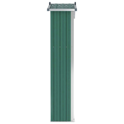 Garden Shed Green 116x45x175 cm Galvanised Steel