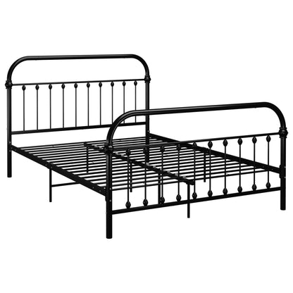 Bed Frame without Mattress with Headboard Black 140x200 cm Metal