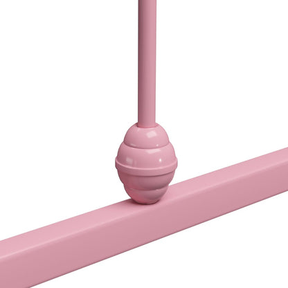 284510 vidaXL Bed Frame without Mattress Pink Metal 90x200 cm