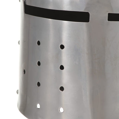 Medieval Knight Helmet Antique Replica LARP Silver Steel