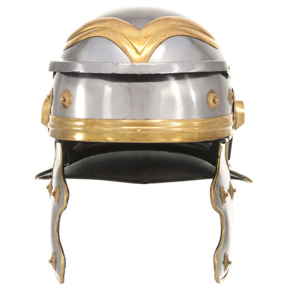 Roman Soldier Helmet Antique Replica LARP Silver Steel