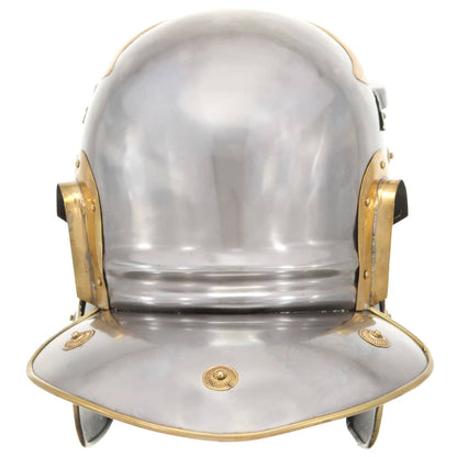 Roman Soldier Helmet Antique Replica LARP Silver Steel