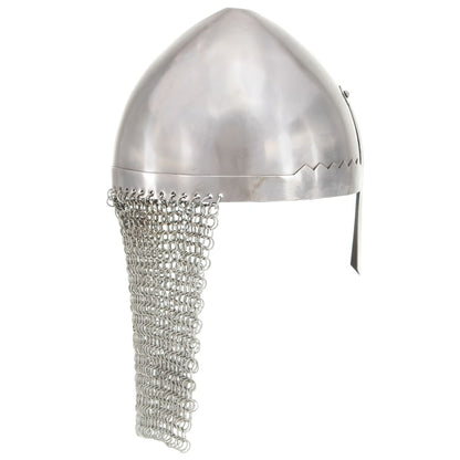 Knight Helmet Antique Replica LARP Silver Steel
