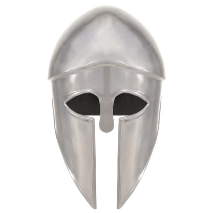 Greek Warrior Helmet Antique Replica LARP Silver Steel