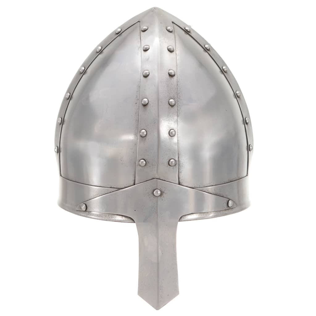 Medieval Knight Helmet Antique Replica LARP Silver Steel