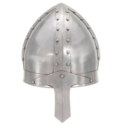 Medieval Knight Helmet Antique Replica LARP Silver Steel