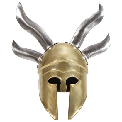 Greek Warrior Helmet Antique Replica LARP Brass Steel
