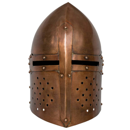 Medieval Knight Helmet Antique Replica LARP Copper Steel