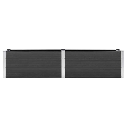 Garden Raised Bed 250x50x54 cm WPC Grey
