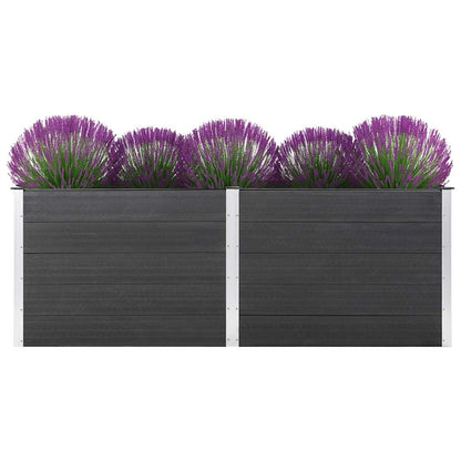 Garden Raised Bed 250x50x91 cm WPC Grey