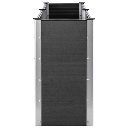 Garden Raised Bed 250x50x91 cm WPC Grey