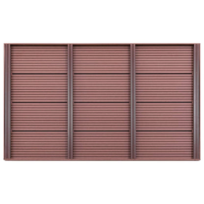 Floor Element for Solar Shower Brown 101x63x55 cm WPC