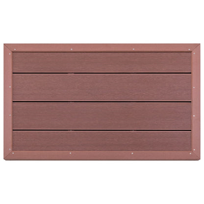 Floor Element for Solar Shower Brown 101x63x55 cm WPC