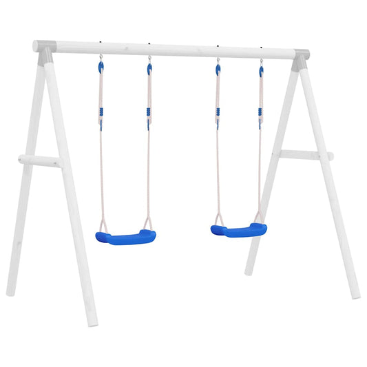 Swing Seats with Ropes 2 pcs Blue 37x15 cm Polyethene