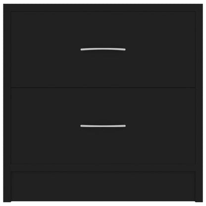 Bedside Cabinet Black 40x30x40 cm Engineered Wood