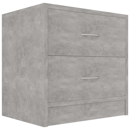 Bedside Cabinet Concrete Grey 40x30x40 cm Engineered Wood
