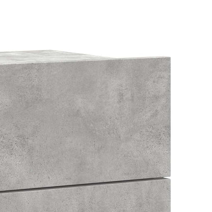 Bedside Cabinet Concrete Grey 40x30x30 cm Engineered Wood