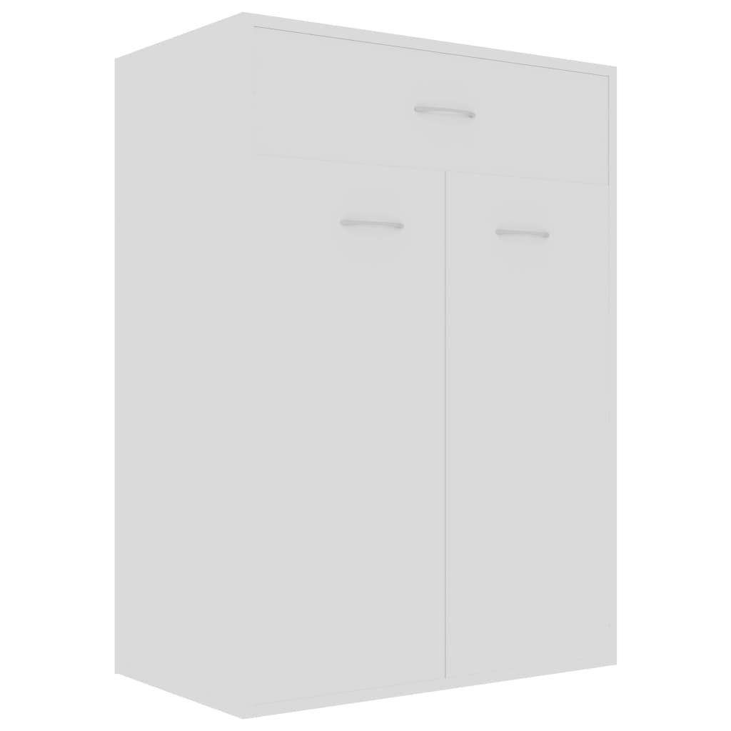 Shoe Cabinet White 60x35x84 cm Engineered Wood