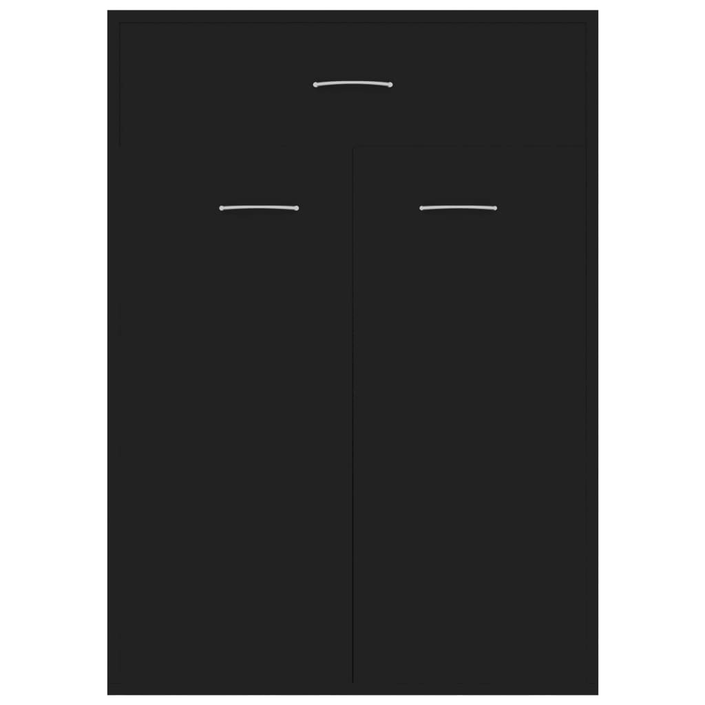 Shoe Cabinet Black 60x35x84 cm Engineered Wood