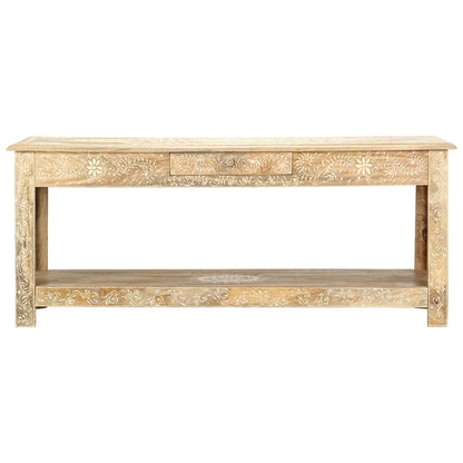 Coffee Table 110x50x45 cm Hand Painted Solid Mango Wood