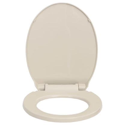 Soft-Close Toilet Seat Apricot Oval