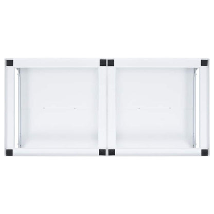 Washing and Drying Machine Pedestal with Pull-out Shelves White