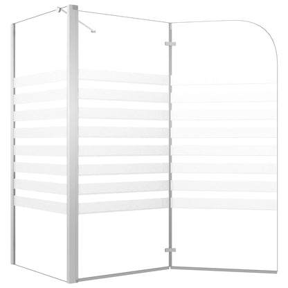 Bath Enclosure 120x68x130 cm Tempered Glass Stripe