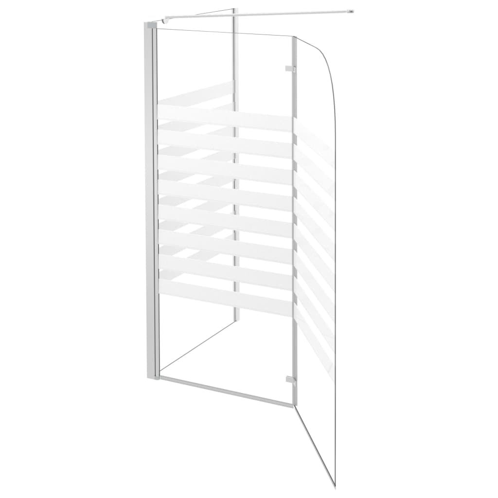 Bath Enclosure 120x68x130 cm Tempered Glass Stripe
