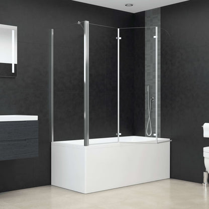 Bath Enclosure 120x69x130 cm Tempered Glass Transparent