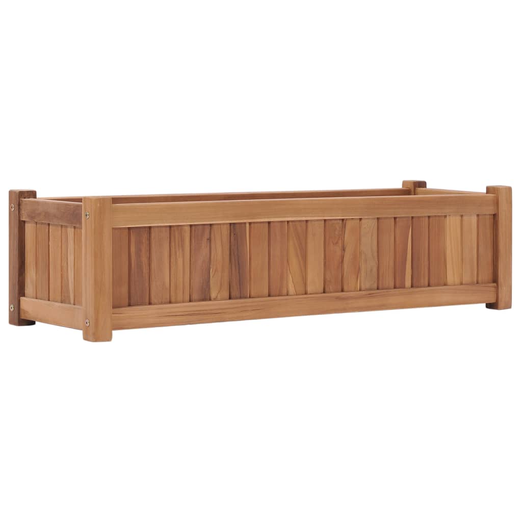 Raised Bed 100x30x25 cm Solid Teak Wood