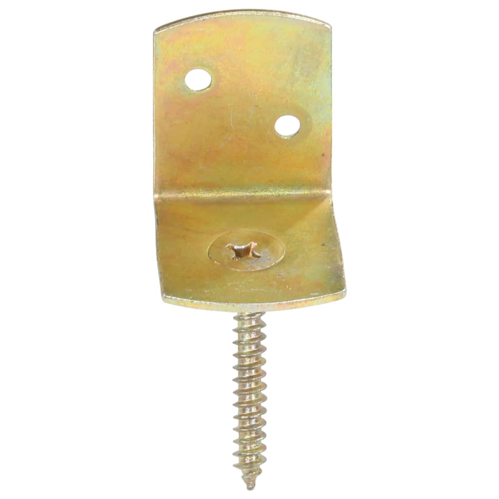 Fence Panel Brackets 4 pcs L Shaped Galvanised Metal