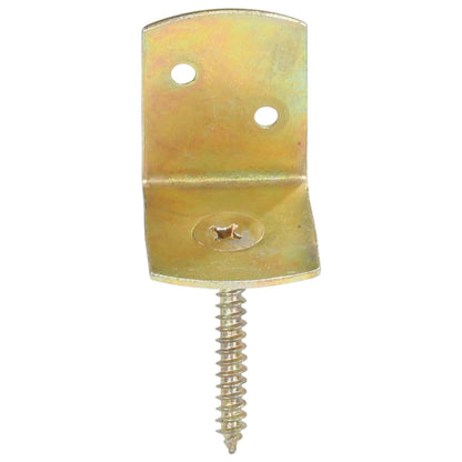 Fence Panel Brackets 4 pcs L Shaped Galvanised Metal