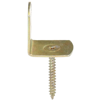 Fence Panel Brackets 4 pcs L Shaped Galvanised Metal