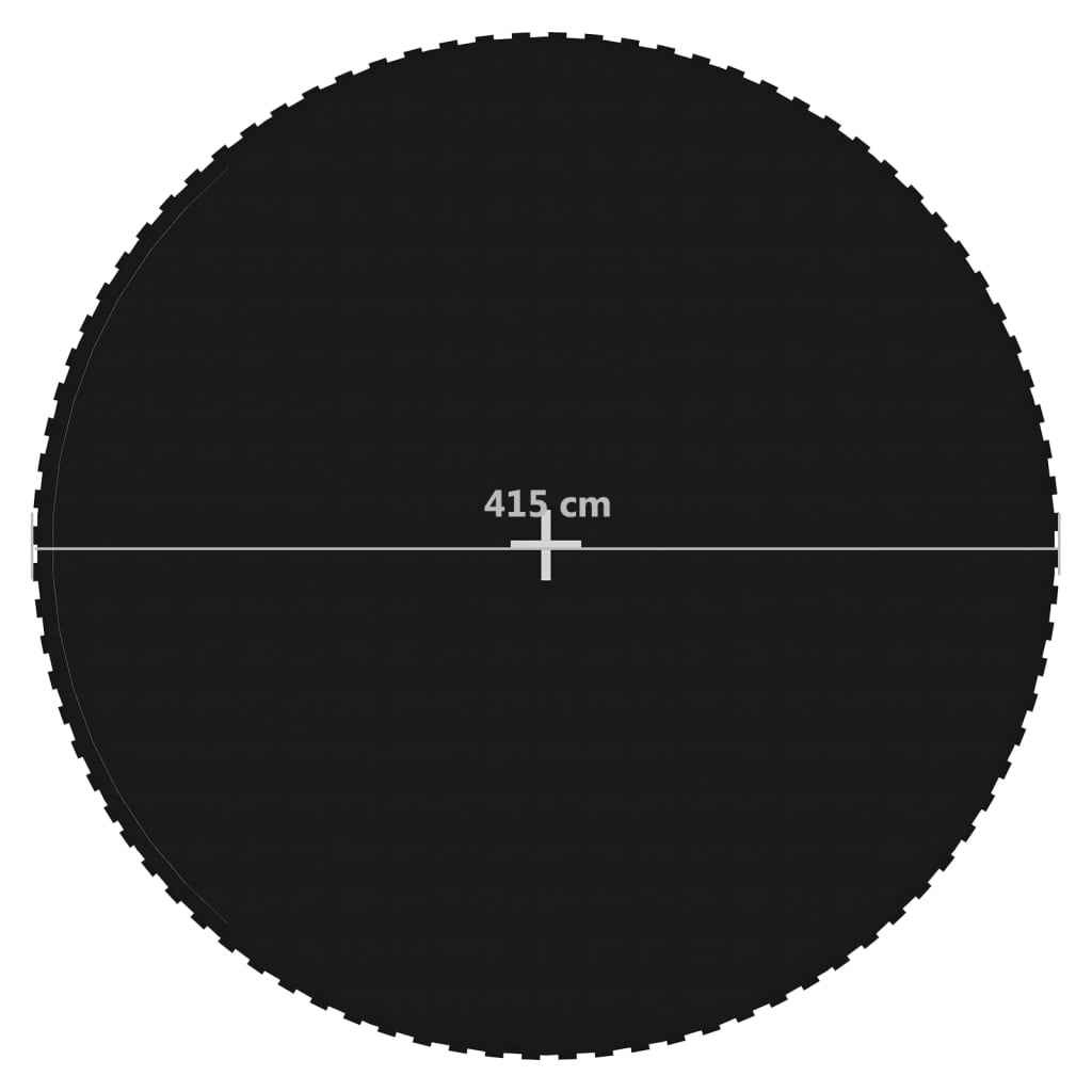 Jumping Mat Fabric Black for 15 Feet/4.57 m Round Trampoline