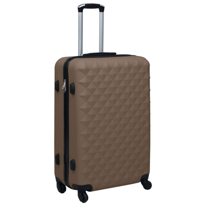Hardcase Trolley Set 2 pcs Brown ABS