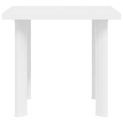 Garden Table White 80x75x72 cm Plastic