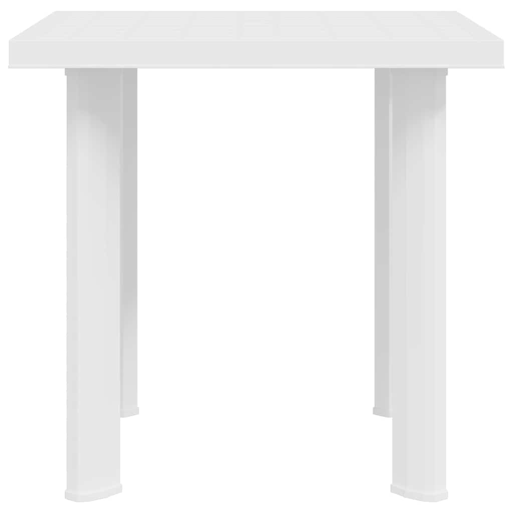 Garden Table White 80x75x72 cm Plastic