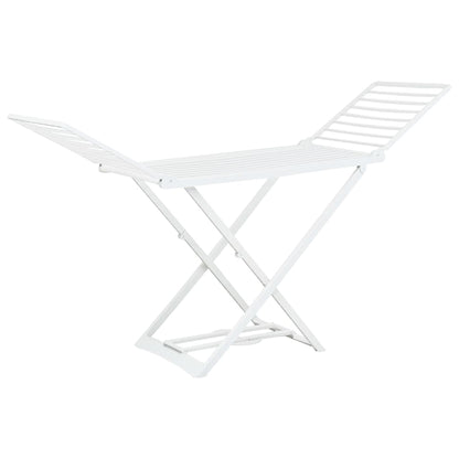 Folding Clothes Dry Rack White Plastic