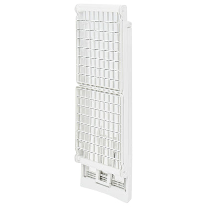 Folding Clothes Dry Rack White Plastic