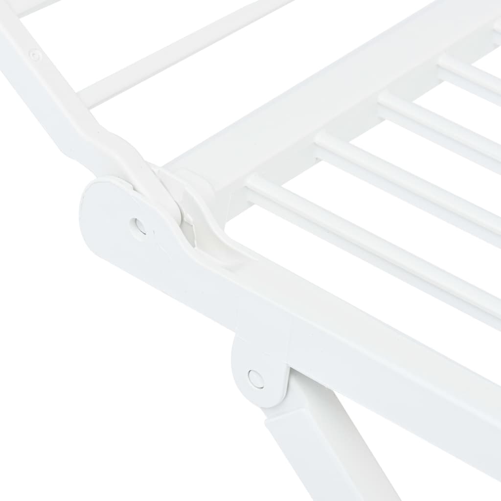Folding Clothes Dry Rack White Plastic