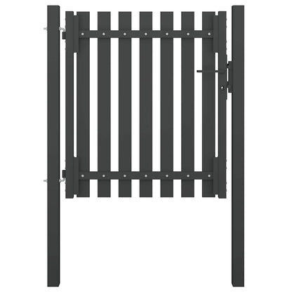Garden Fence Gate Steel 1x1.25 m Anthracite