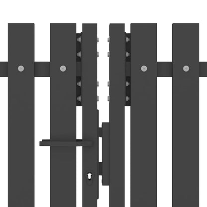 Garden Fence Gate Steel 4x2.5 m Anthracite