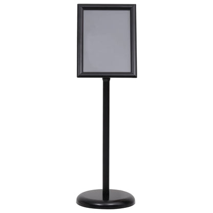 A4 Pedestal Poster Stand Black Aluminium Alloy