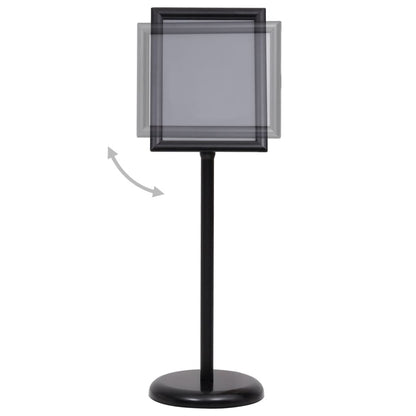 A4 Pedestal Poster Stand Black Aluminium Alloy