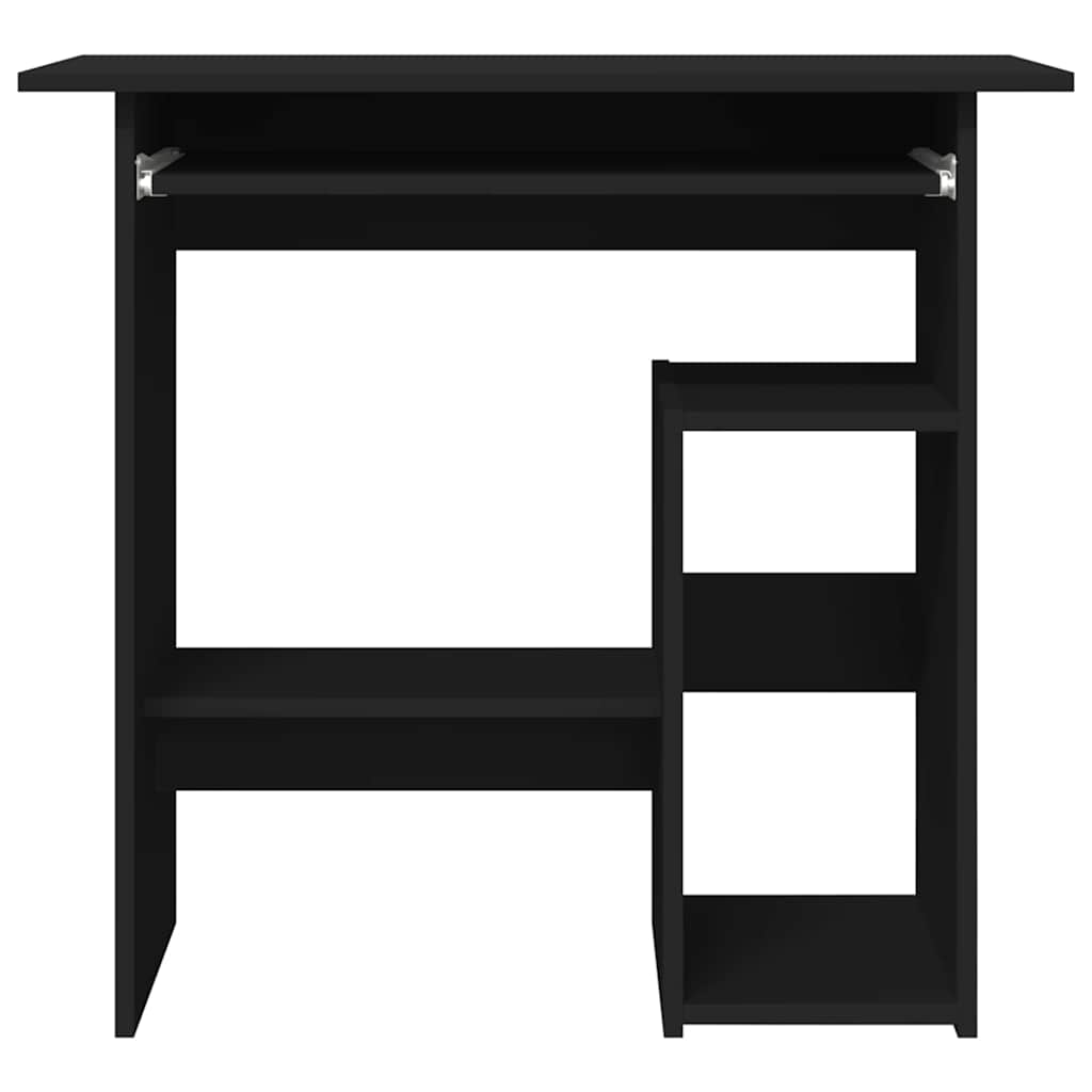 Desk Black 80x45x74 cm Engineered Wood