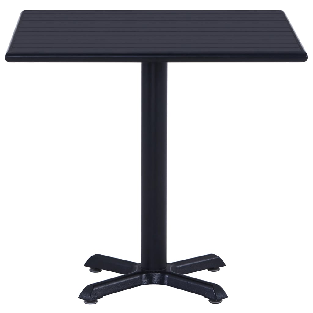 Garden Table  Black 80x80x75 cm