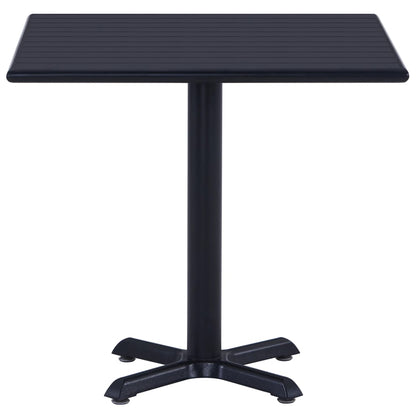 Garden Table  Black 80x80x75 cm