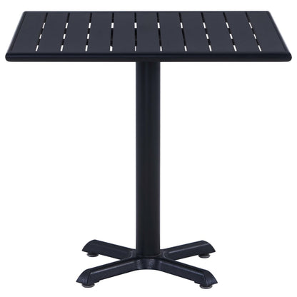 Garden Table  Black 80x80x75 cm